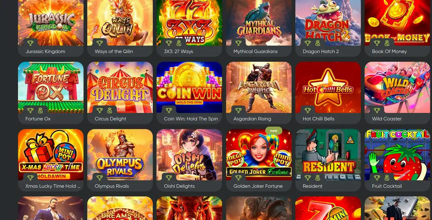 Мобильная версия казино Ауф на экране смартфона